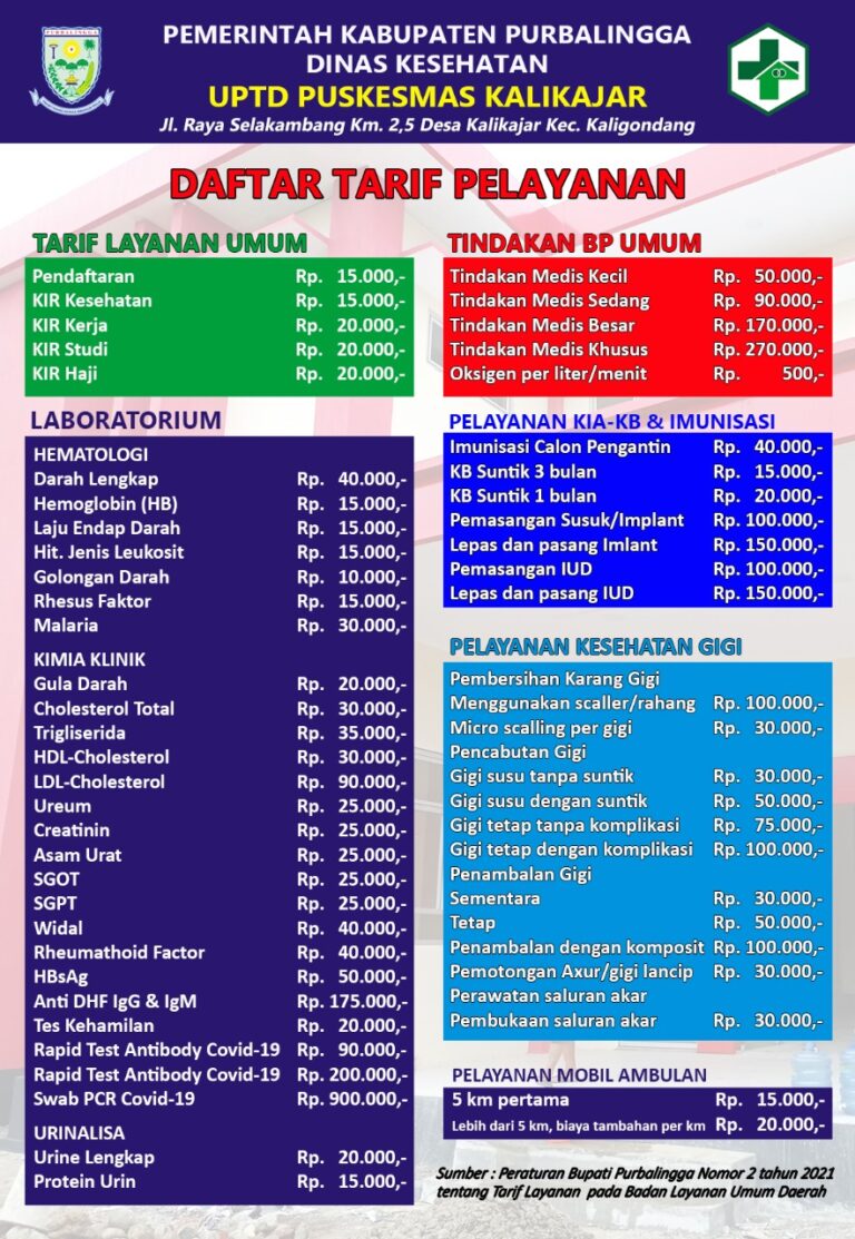 Tarif layanan